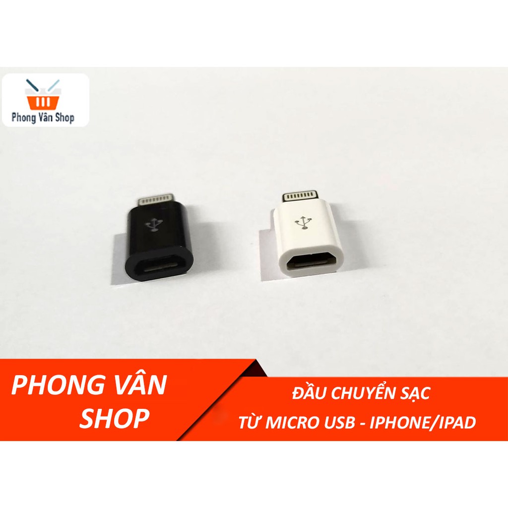 Đầu chuyển chân sạc từ microusb sang iphone-ipad