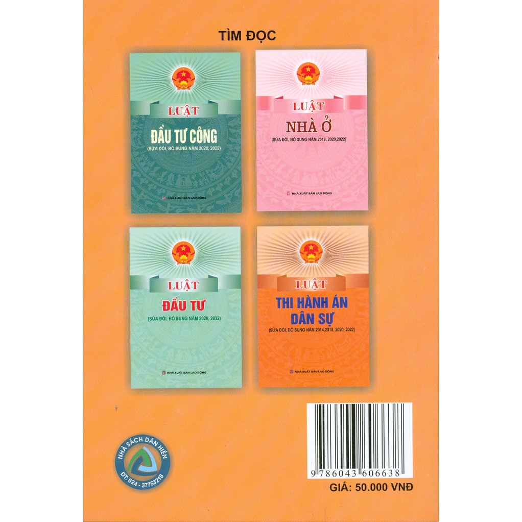 Sách - Luật Đấu Thầu (Sửa Đổi, Bổ Sung Năm 2016, 2017, 2019, 2020, 2022)