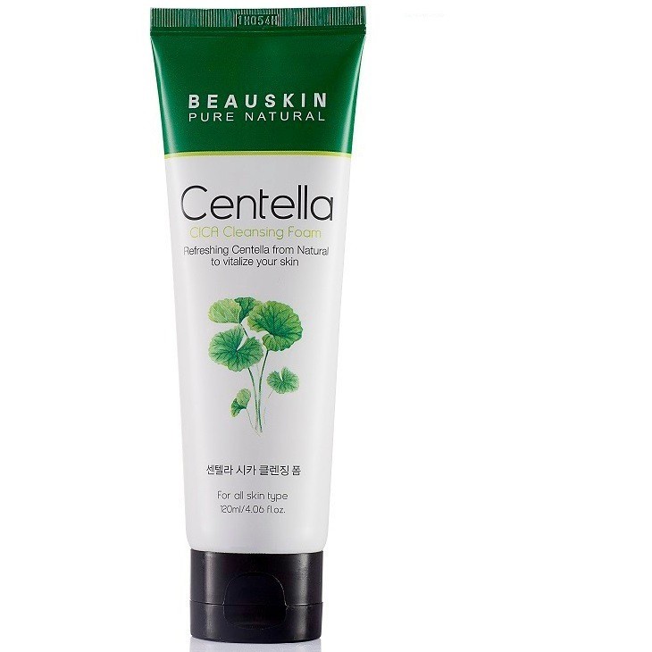 Hàng Chính Hãng- Sữa Rửa Mặt Xóa Mụn, Trắng Da Rau Má Beauskin Centella Cleansing Foam Hàn quốc Cao Cấp 120ml/ Hộp