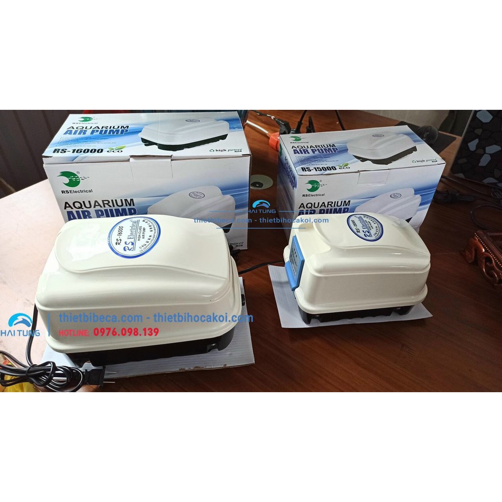 Máy sục khí, sủi khí hồ Koi RS Electrical RS 15000 - 16000 - 17000 cung cấp oxy cho cá Koi
