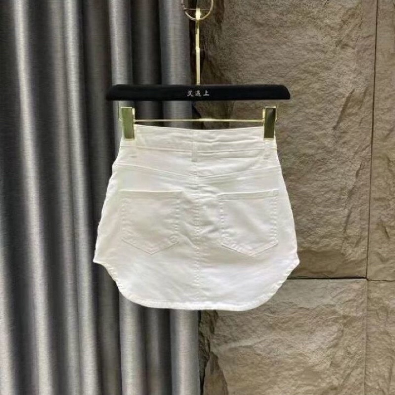 Chân Váy Jean - Chân Váy Jean Ngắn Lưng Cao Phong Cách Quyến Rũ Cho Nàng