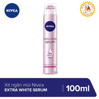 Xịt khử mùi Nivea extra white 100ml