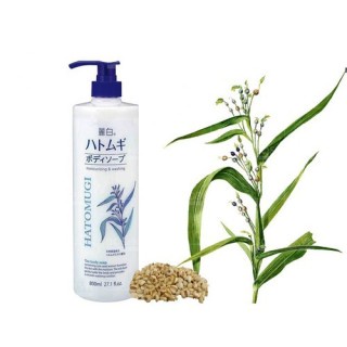 Sữa tắm HATOMUGI trắng da hạt ý dĩ Nhật Bản 800ml | BigBuy360 - bigbuy360.vn
