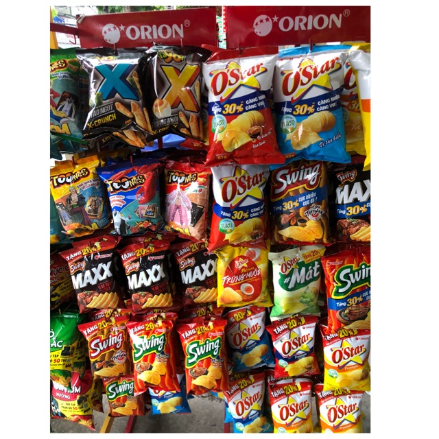 Set 10 bịch bánh Snack orion loại nhỏ