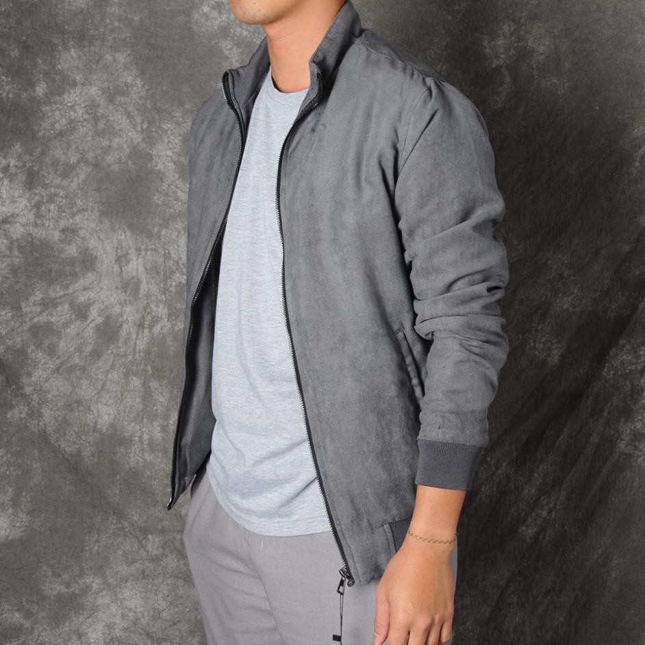 Áo Khoác Nam Bomber Da Lộn Lót Lông Cừu Siêu Ấm, Lịch Lãm Trẻ Trung, Hàng Đẹp Loại 1 | BigBuy360 - bigbuy360.vn