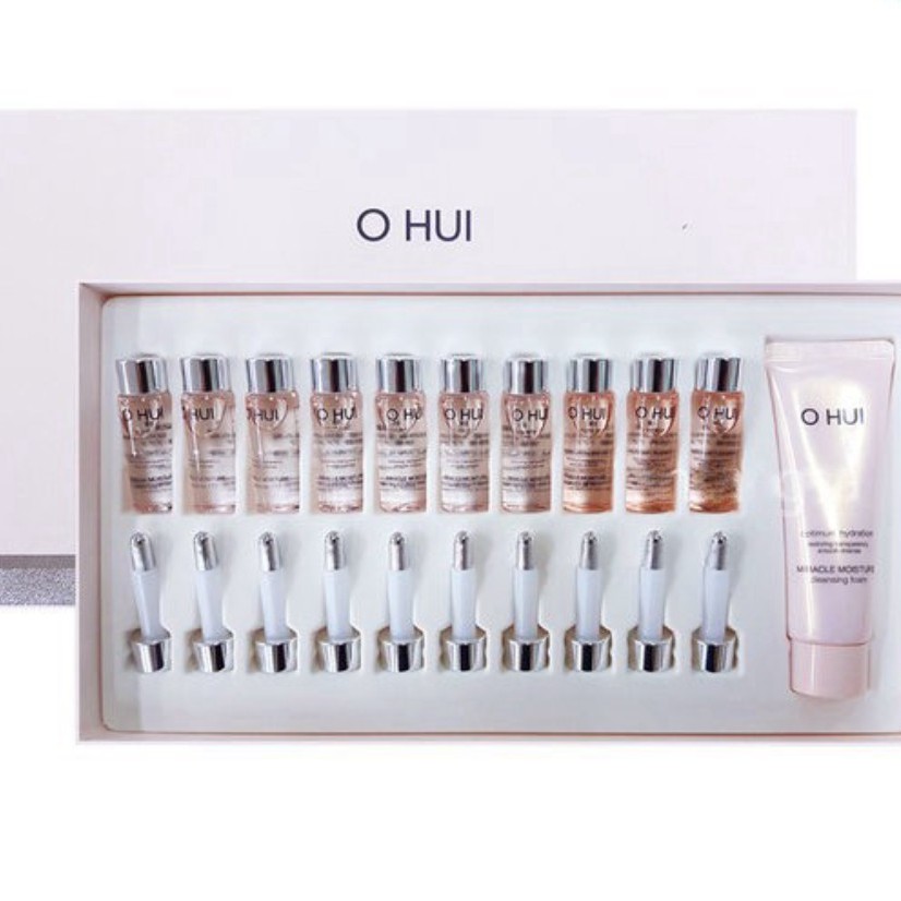 Set 9 ống huyết thanh 777 siêu dưỡng trắng và căng bóng da - Miracle Moisture Ampoule 777 Special Set