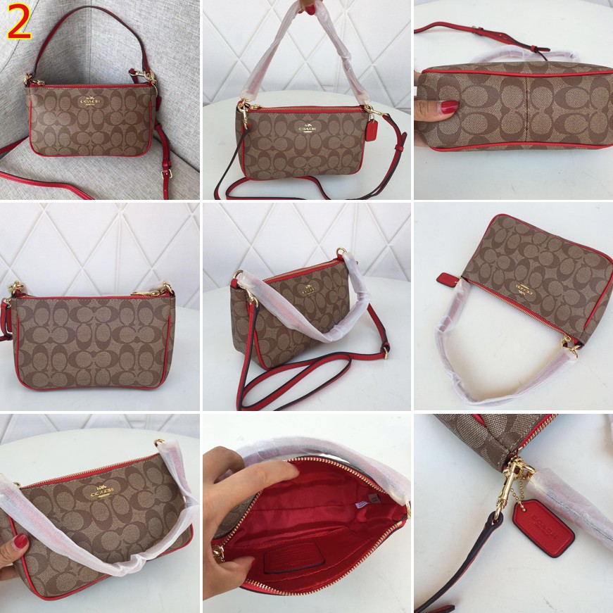 Coach f36674 Túi Xách mini Đeo Vai / Xách Tay Có Thể Tháo Rời Miễn Phí Cho Nữ