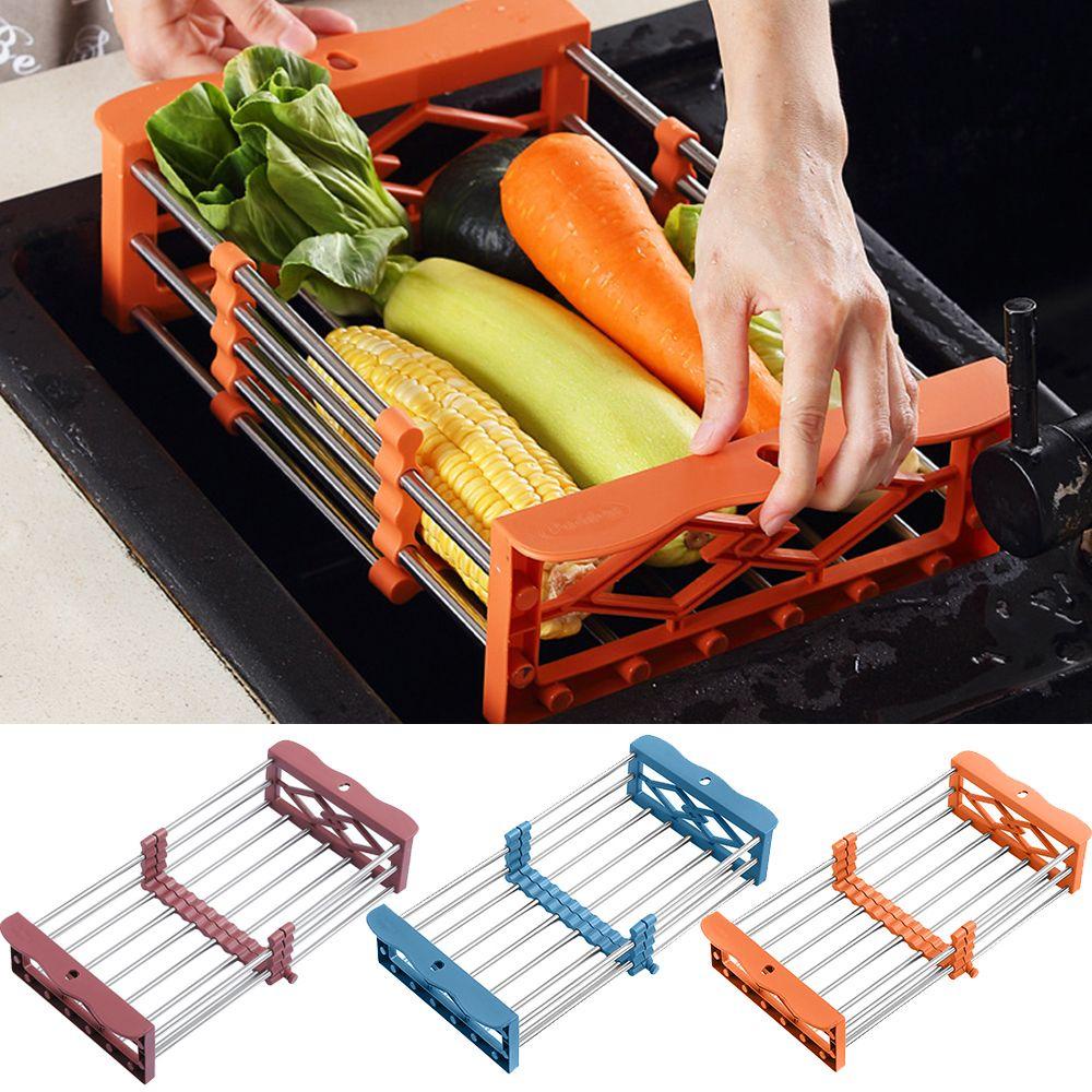 PINEVN Giá Inox Đựng Rau Củ Quả Để Bồn Rửa Chén Tiện Dụng