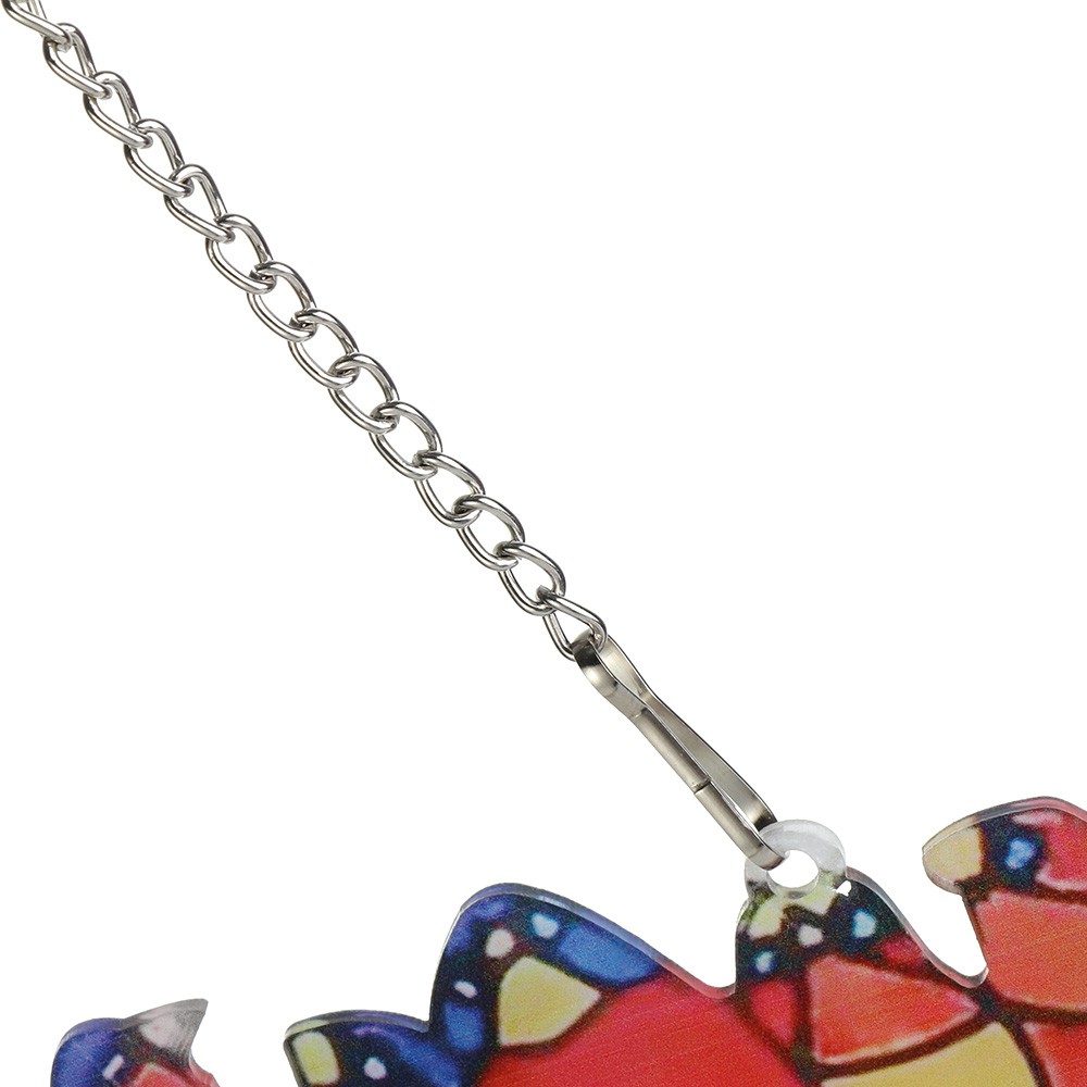 💜DLWLRMA💜 for Mother's Day & Valentine's Day Gift on a Wire High Sculptures Pendant Stained Glass Multicolor Birds Bright Colors Bird Front Door Decoration Home Window Series Ornament Window Panel