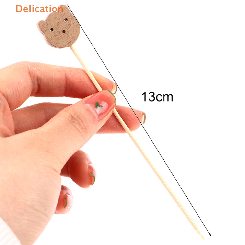 Set 100 Xiên Trái Cây Hình Gấu Dùng Trang Trí Tiệc