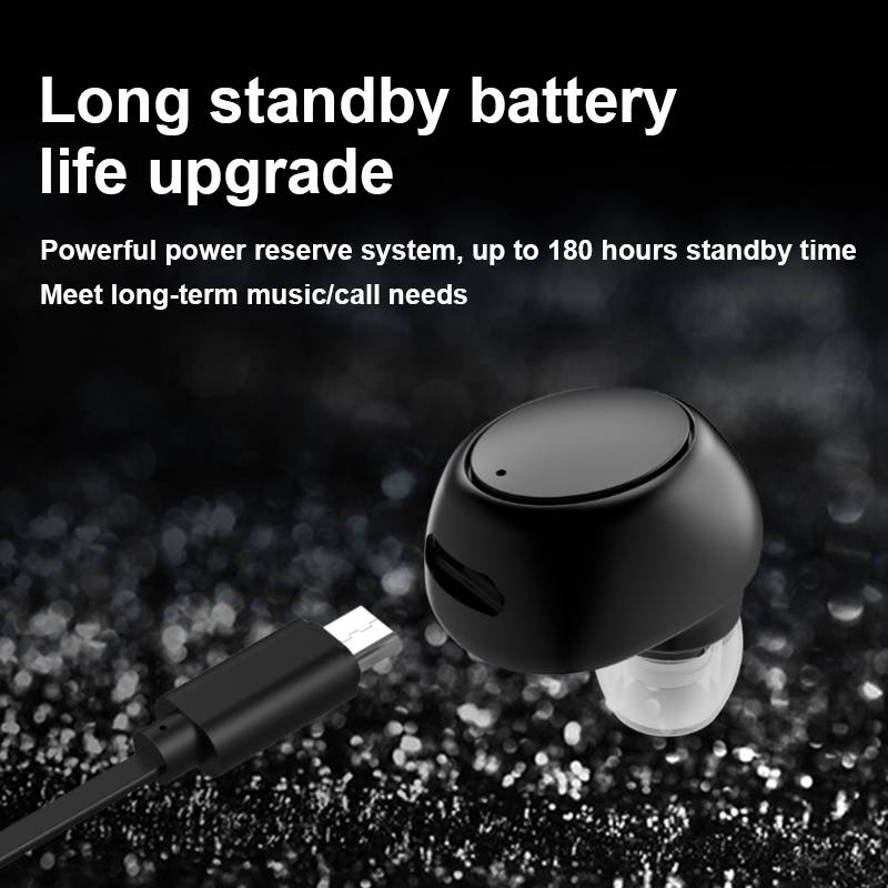 Dllencase Tai nghe không dây X6 mini kết nối Bluetooth 5.0 có mic