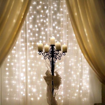 Dây đèn Fairy Light cắm điện dạng rèm 2m x 2m