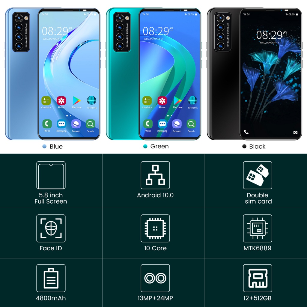 OPPO Điện thoại Rino 6 Pro màn hình lớn HD Android 5G dung lượng lớn thẻ kép ở chế độ chờ | BigBuy360 - bigbuy360.vn