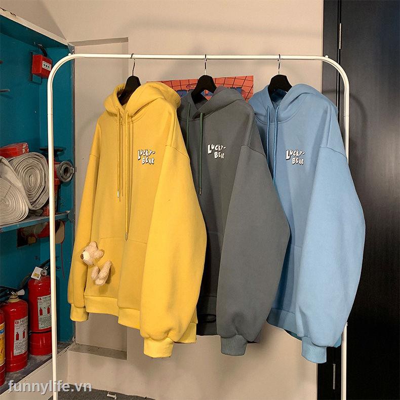 Áo Hoodie Dáng Rộng Có In Hình Gấu Thời Trang Thu Đông 2021 Cho Nam / Nữ | BigBuy360 - bigbuy360.vn