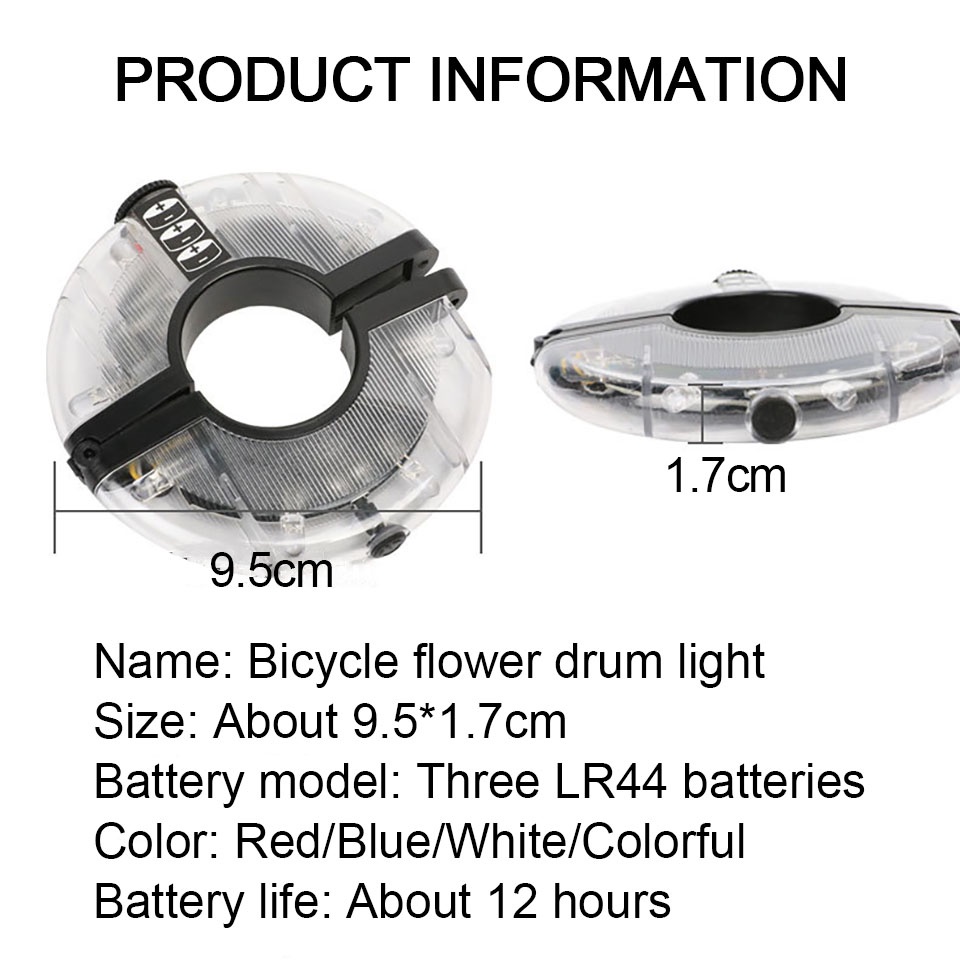 GTUBIKE HOT WHEELS Đèn LED Gắn Bánh Xe Đạp GTUBIKE Có Thể Sạc Lại Bằng Cổng USB Tiện Dụng