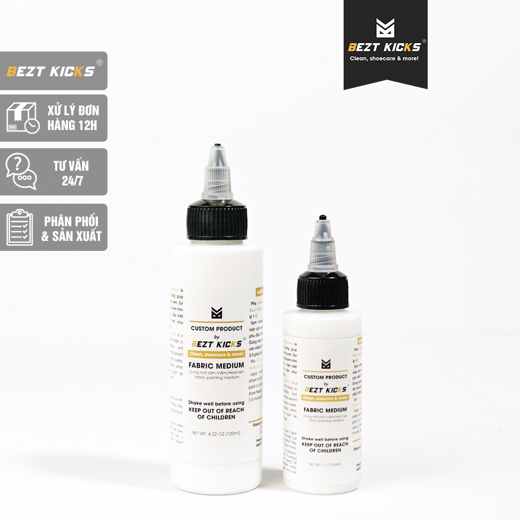 Dung môi làm mềm sơn Bezt Kicks Fabric Medium