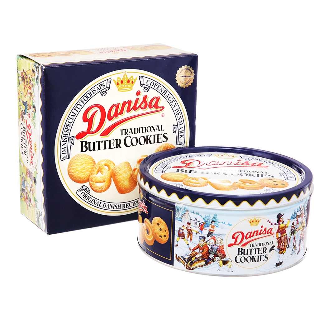 Bánh DANISA hộp thiếc 200g-454g-681g-908g date mới