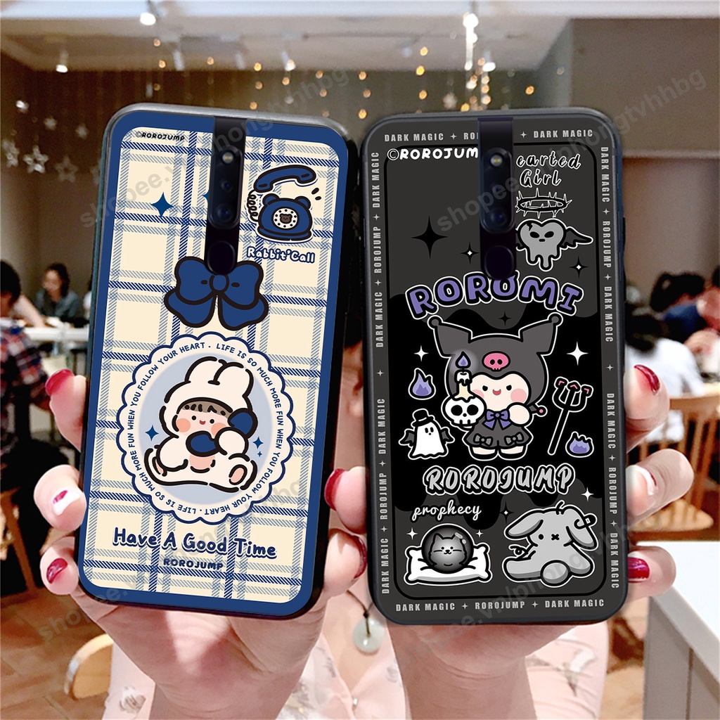 Ốp lưng Oppo F11 / F11 Pro trái tim gấu thể thao , smile mặt cười cực cute