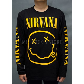 Áo tay dài Nirvana - Rock band tee - Áo Rock - Áo Thái Lan - Size M, L