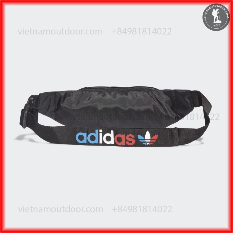 Túi Đeo Chéo B185 Essential Tricolor Waist Bag Black GN5455 [ BẢO HÀNH TRỌN ĐỜI ] XỊN