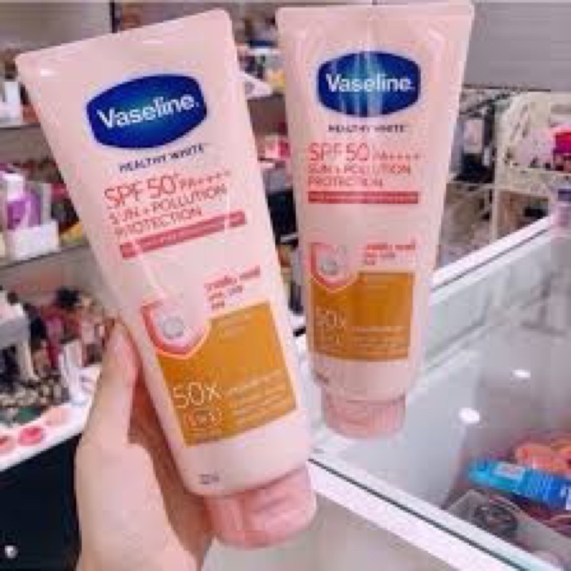 Sữa dưỡng thể trắng da Vaseline 50x SPF 50+ Thái Lan(order Thái Lan chuẩn)