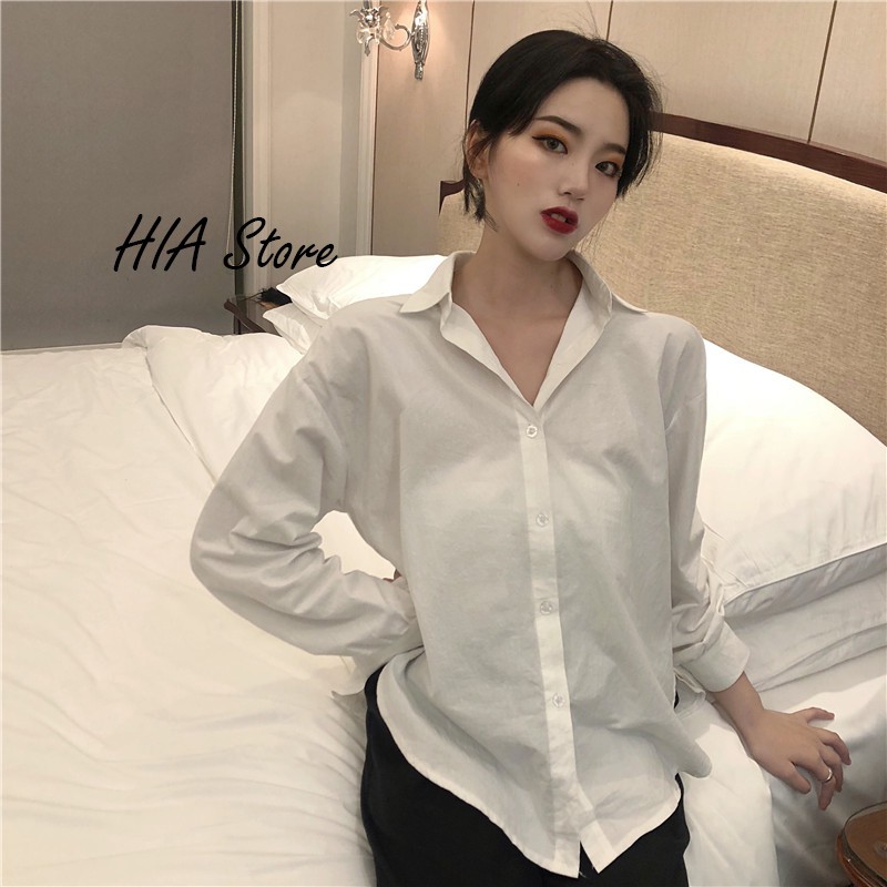 Áo somi trắng tà bầu ulzzang