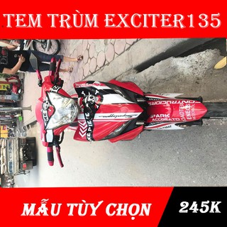 Tem trùm xe exciter 135ex