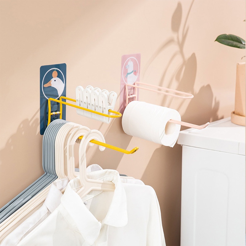 Kẹp Treo Quần Áo Gắn Tường Họa Tiết Hoạt Hình Dễ Thương