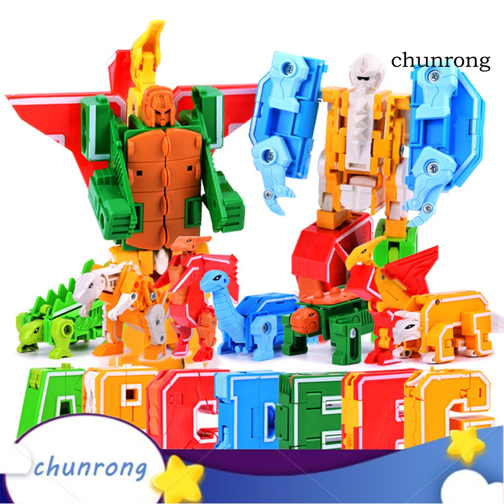 Cr-a-g Đồ Chơi Chữ Cái Tiếng Anh Hình Khủng Long Chữ Cái Robot Giáo Dục Cho Trẻ