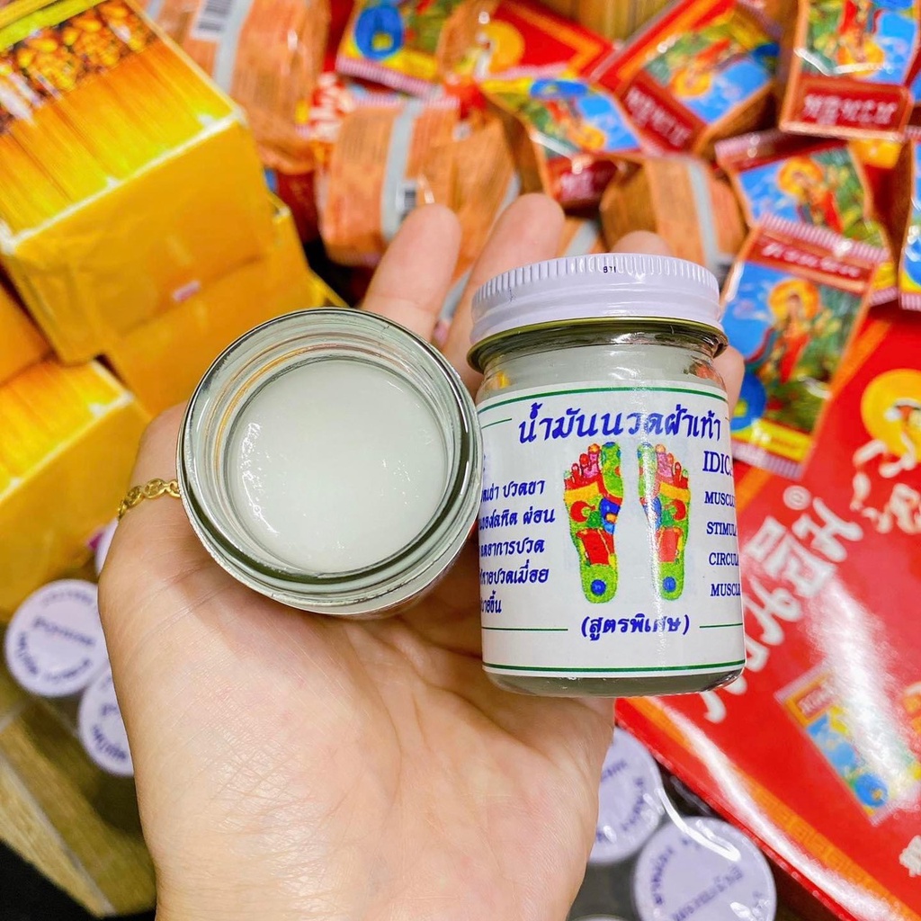 Cao Xoa Bóp Huyệt Bàn Chân Cho Người Tê Thấp Khớp Thái Lan  Lọ 60gram