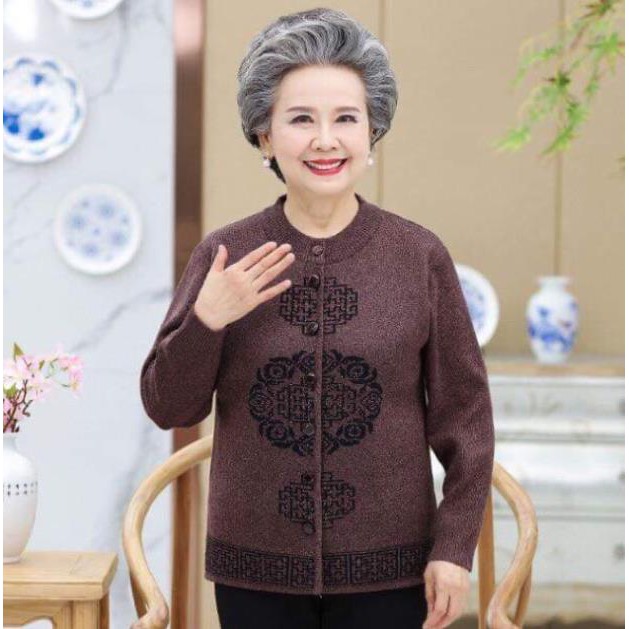 Áo len cho người già, cho bà_vuong