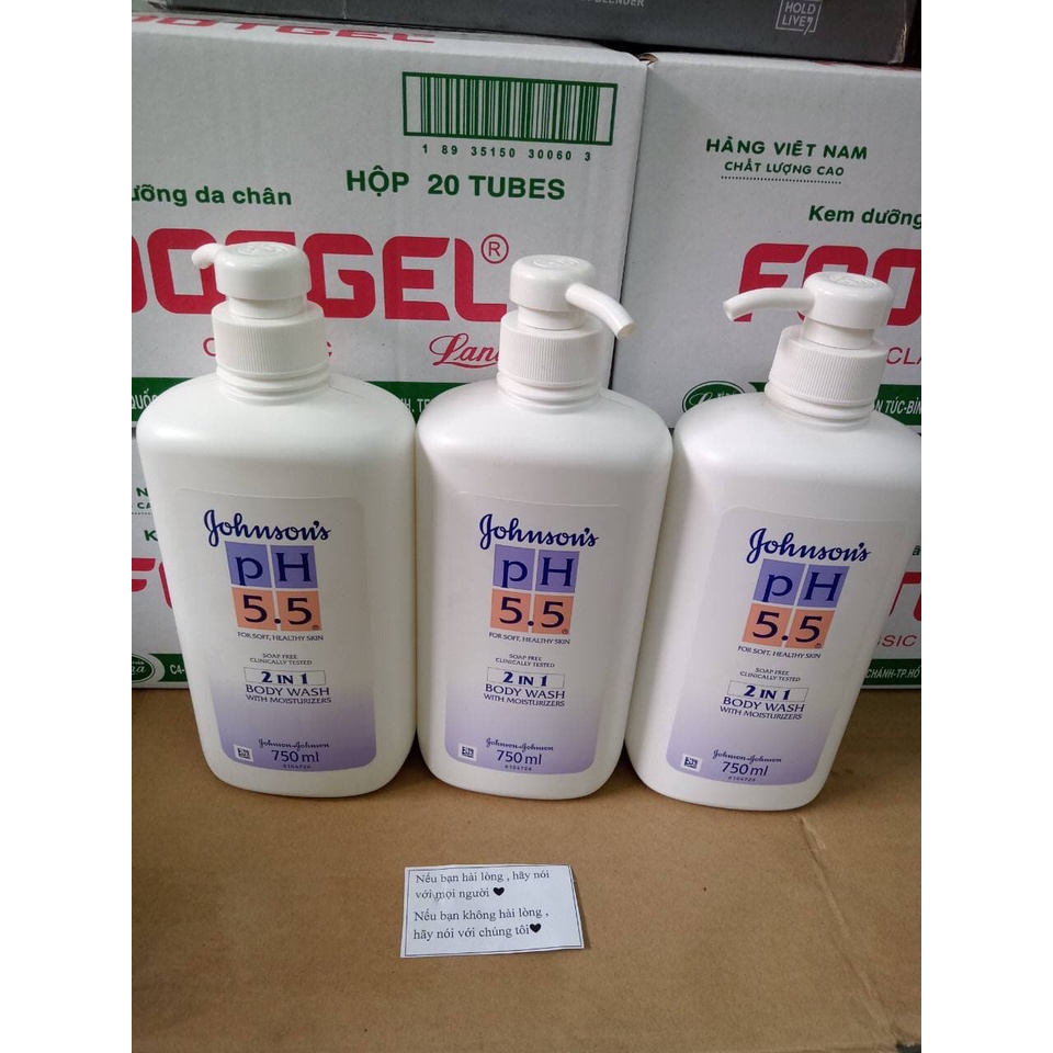Sữa tắm johusous ph5.5 (750ml)