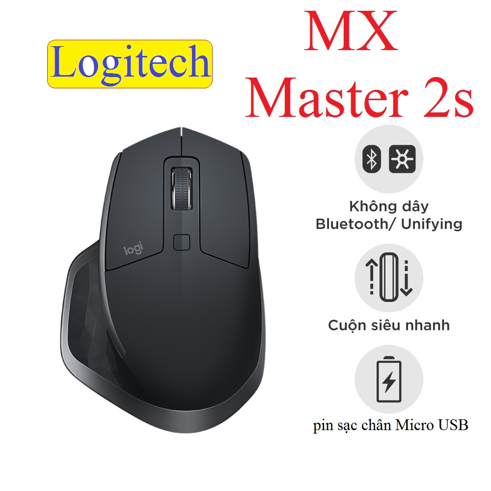 Chuột không dây Bluetooth Logitech MX Master 2s