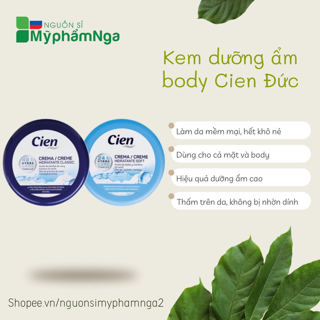 Kem dưỡng ẩm body Cien Đức