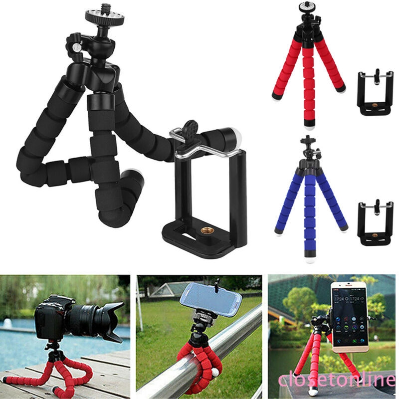 COD Adjustable Mini Stand Bracket Flexible Tripod Stand for Camera DSLR DV with FREE Phone CL