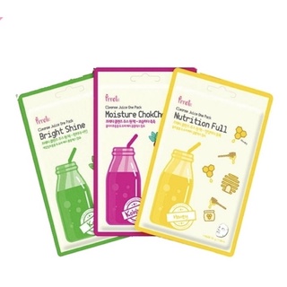 [bear.cosmetics]Mặt nạ giấy prreti: cleanse juice one pack