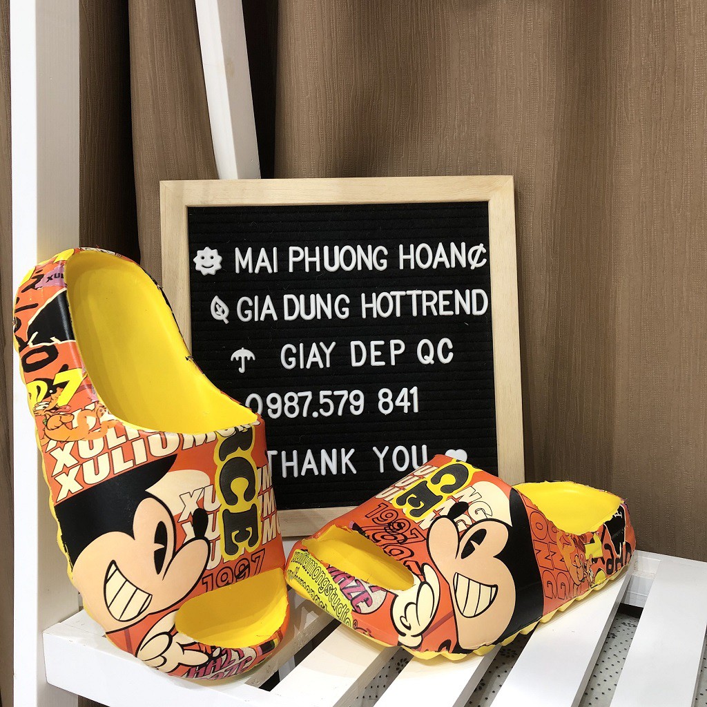 Dép Bánh Mì Nữ Mickey cute Hottrend 2021 (TO)