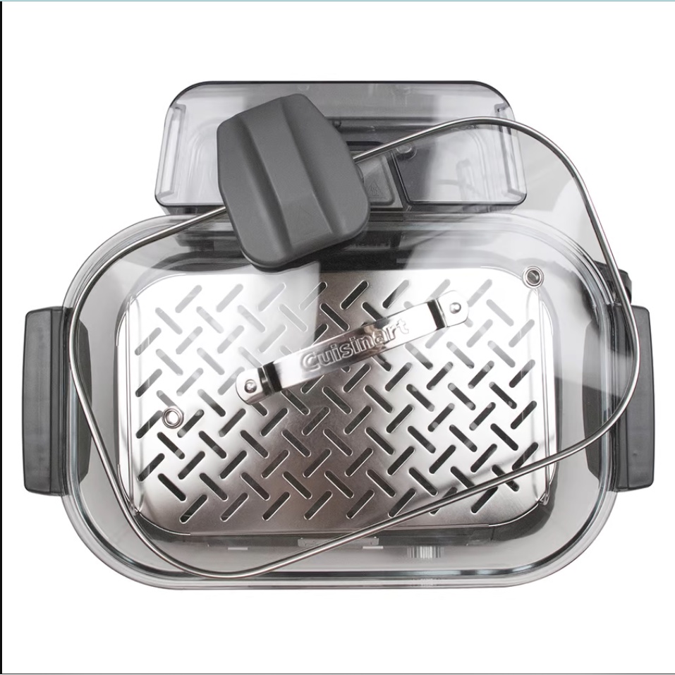 Nồi hấp thủy tinh kỹ thuật số Cuisinart Cookfresh STM-1000XA, 5L, 1800W, nhiều chế độ cài đặt, dễ dàng vệ sinh.