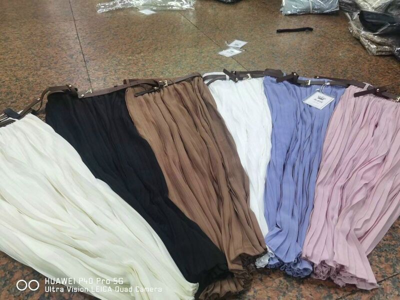 Chân váy von kèm đai nhiều màu sắc xếp ly dáng dài | BigBuy360 - bigbuy360.vn