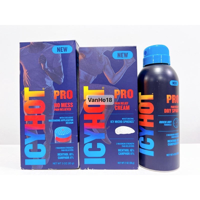 DẦU NÓNG ICY HOT &quot;3 dòng: Sáp, Lăn và Xịt&quot;