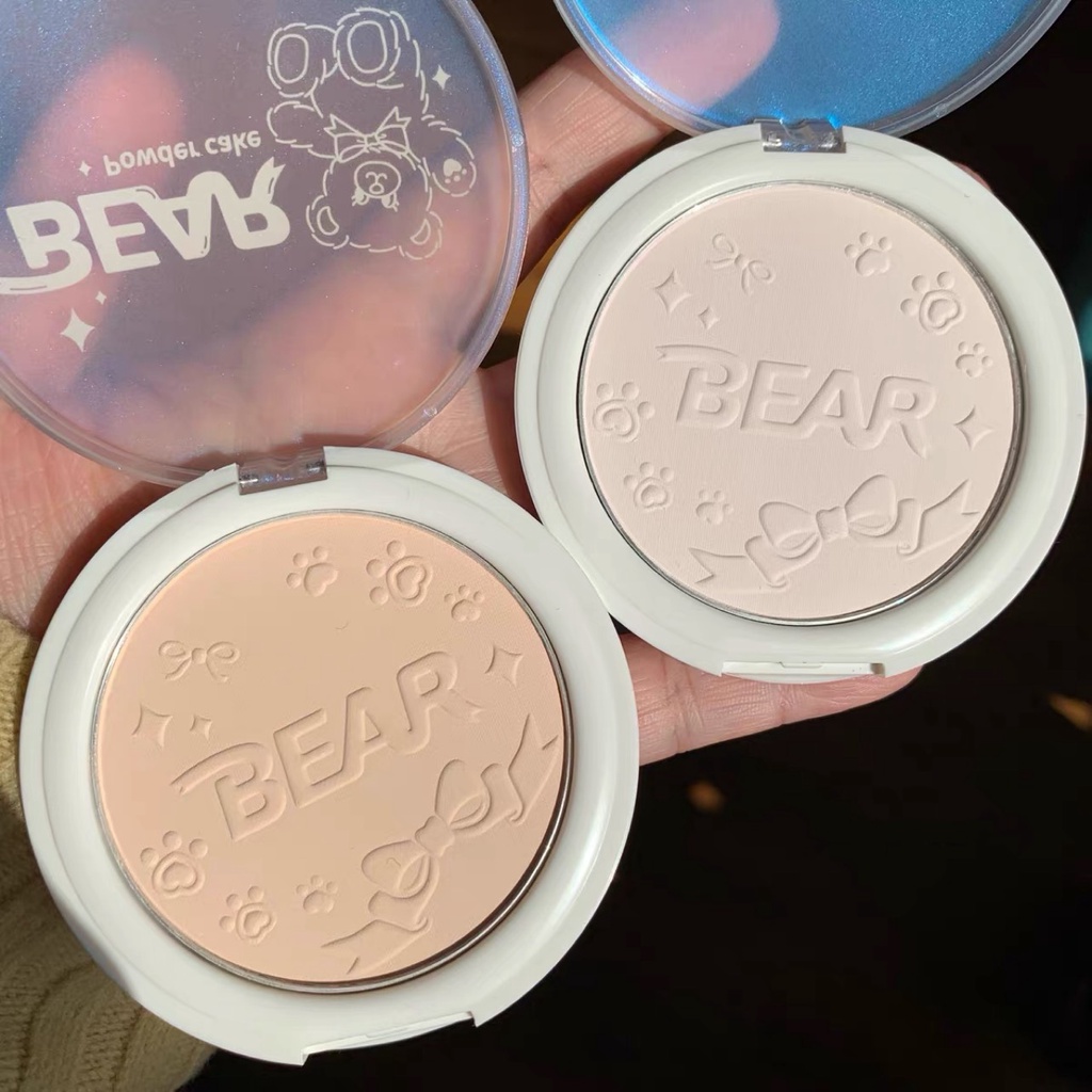 Phấn phủ gấu nhỏ HOLD LIVE phấn nén kiềm dầu Little Milk Bear Soft Focus Powder holdlive Water Honey HL265 HLIV89 HL546