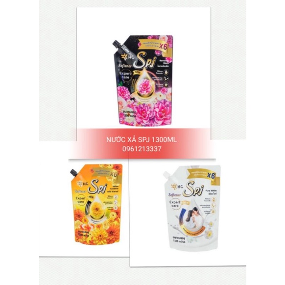 Nước xả SPJ - Túi 1300mL của Thái Lan đủ màu siêu thơm