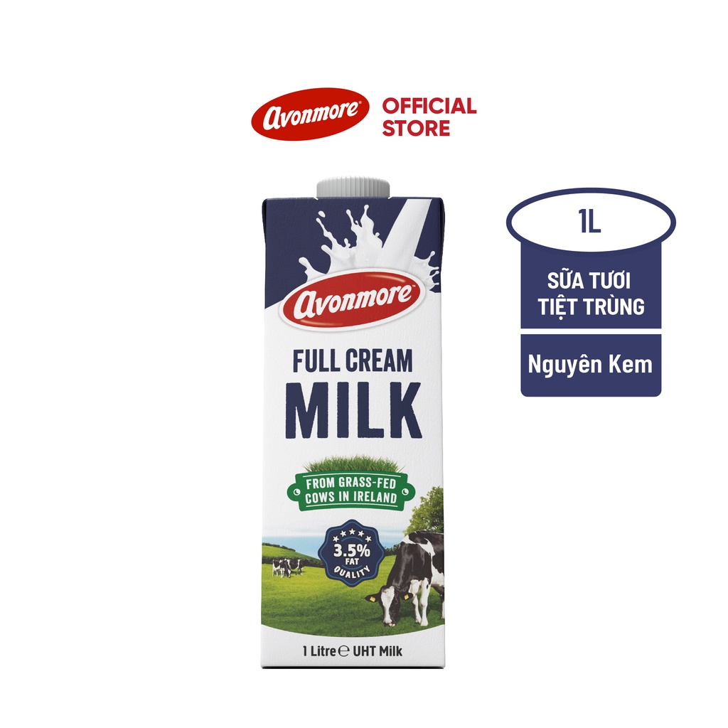 Sữa Tươi Tiệt Trùng Avonmore nguyên kem 1l - 1 hộp