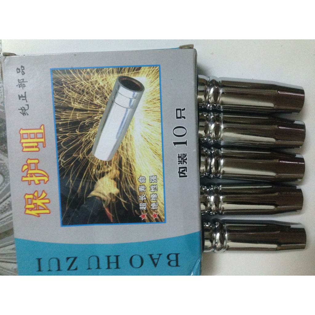 Combo 10 cái Chụp khí súng hàn mig 15AK - Chụp khí 25AK hộp 5 cái