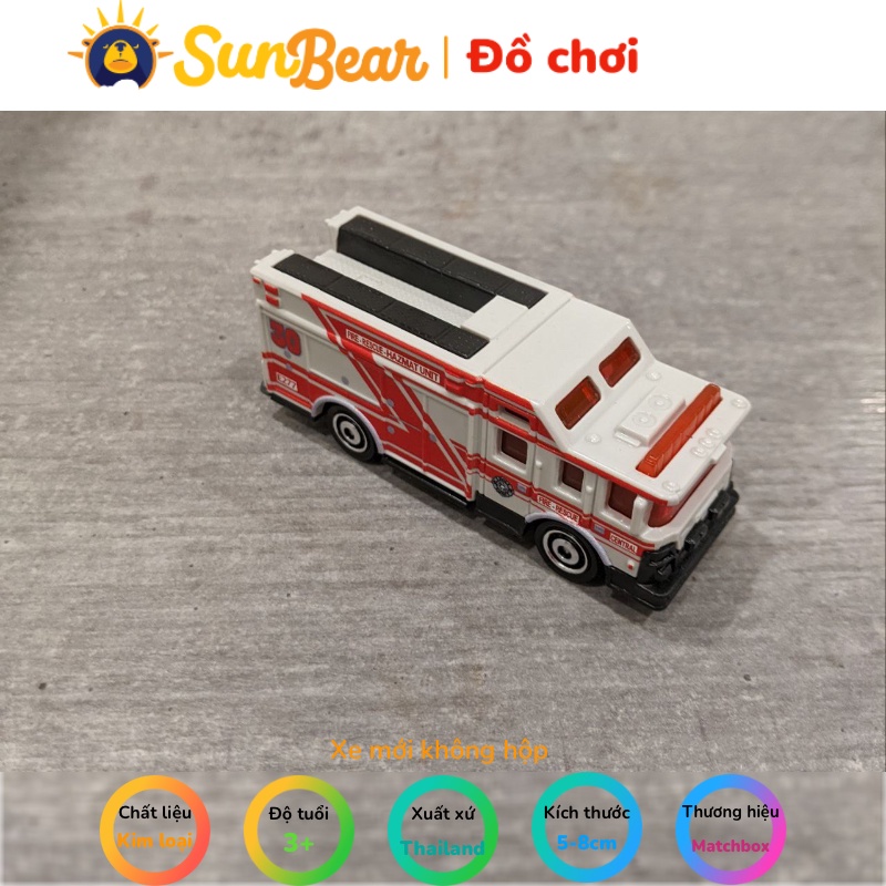 Xe mô hình Matchbox Hazard Squad MB996 - Sun Bear