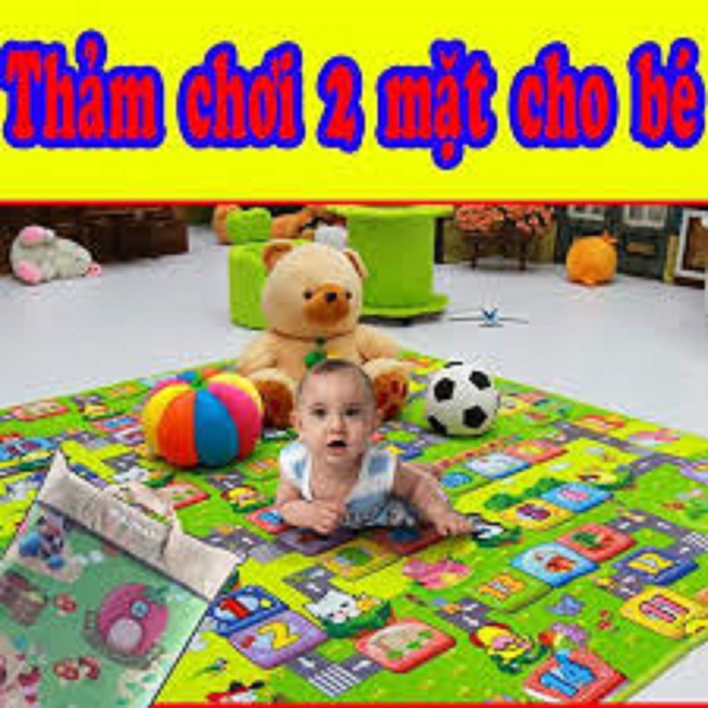 THẢM CHƠI 2 MẶT MABOSHI BABY 1,8Mx2M a2