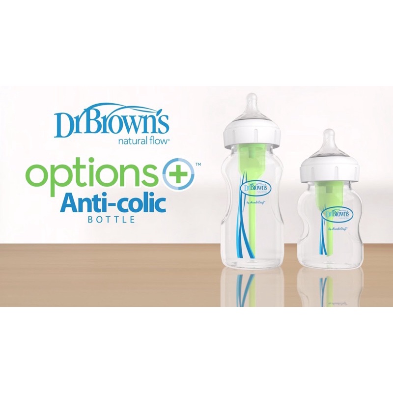 Bình sữa (bình nhựa) Dr Browns Option Plus thế hệ mới Cổ rộng dung tích 150ml và 270ml