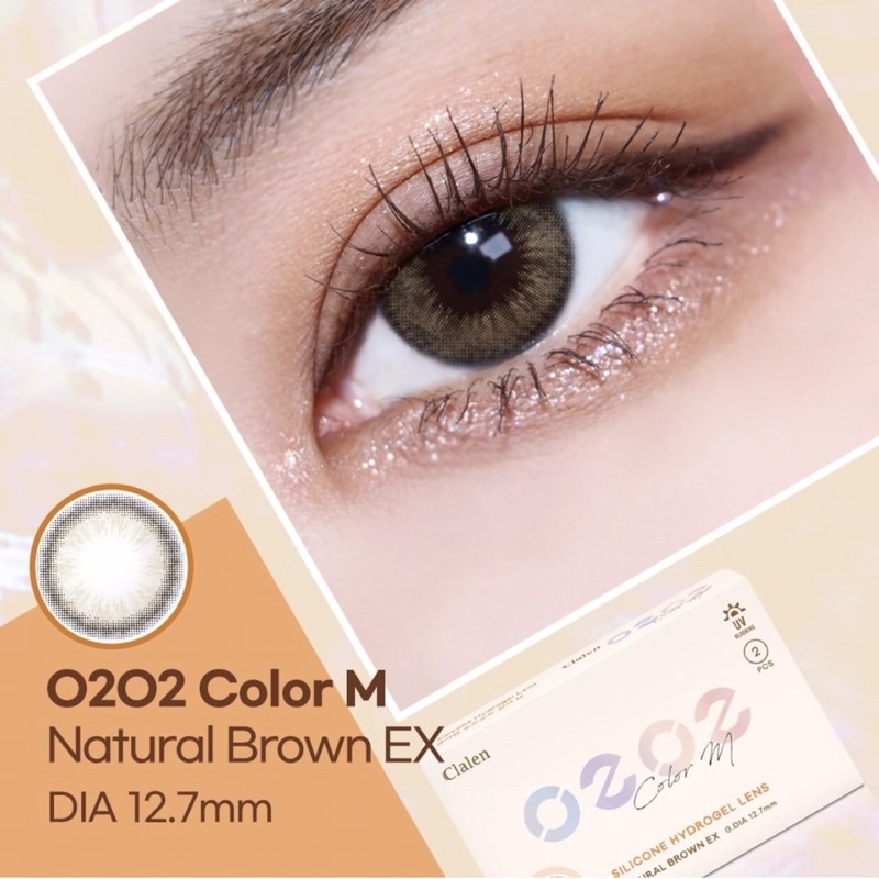 LENS 3 THÁNG - KÍNH ÁP TRÒNG O2O2 MÀU NATURAL BROWN
