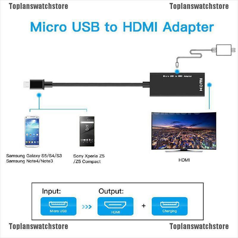 Đầu Chuyển Đổi Video Âm Thanh Cổng Type C Và Micro USB Sang Hdmi 1080p Hd