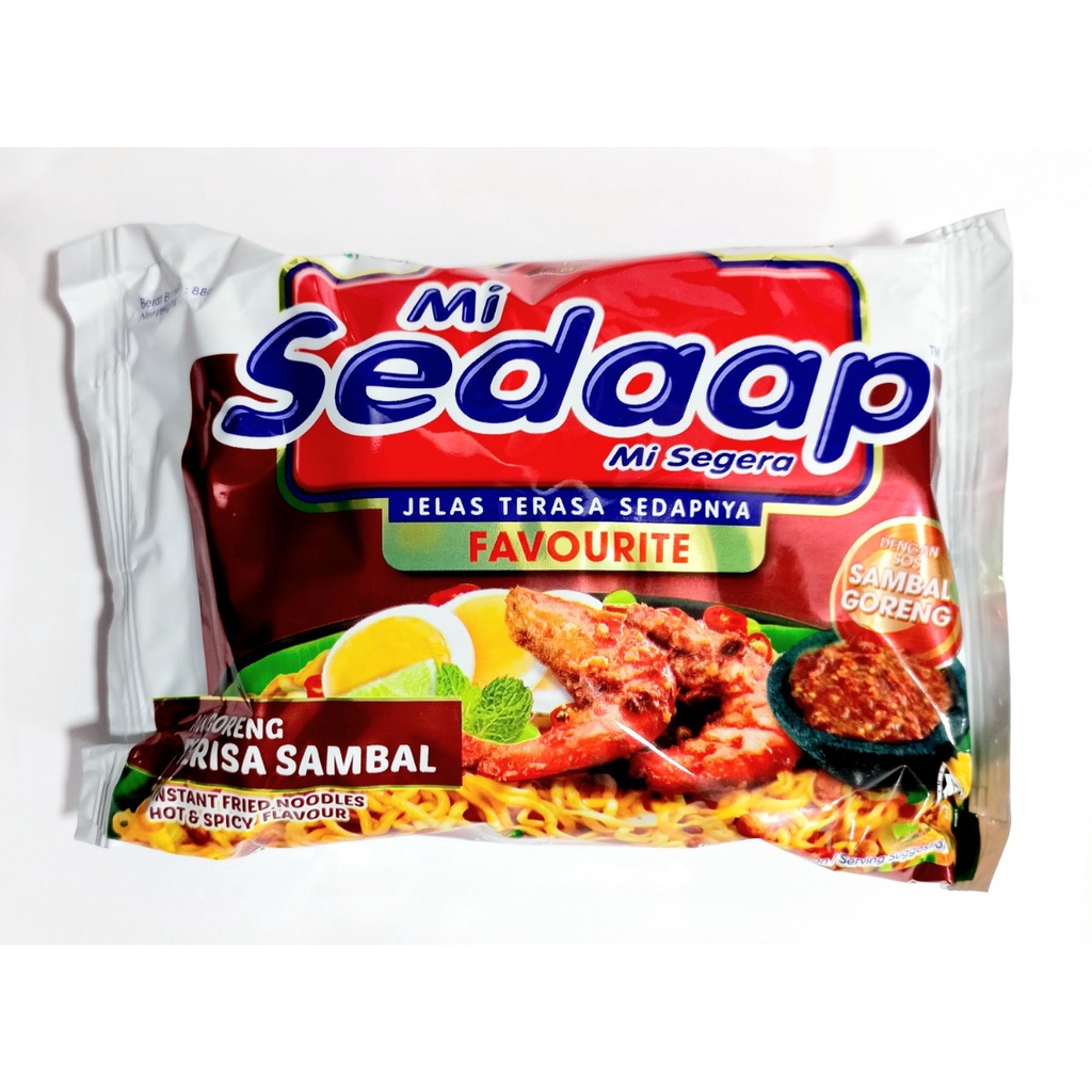 Mì khô sedaap mi goreng  đặt biệt gà cay phô mai - 3 vị cay.hsd:4/2024